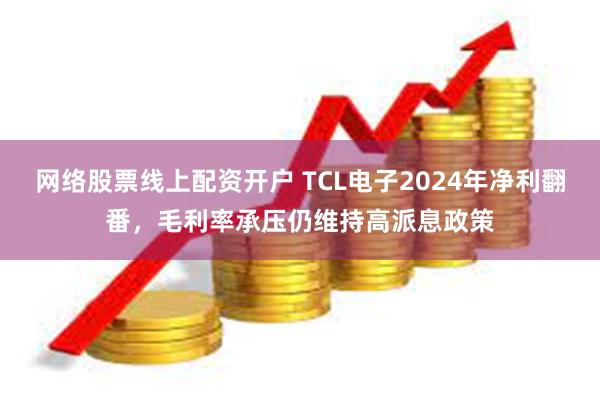 网络股票线上配资开户 TCL电子2024年净利翻番，毛利率承压仍维持高派息政策